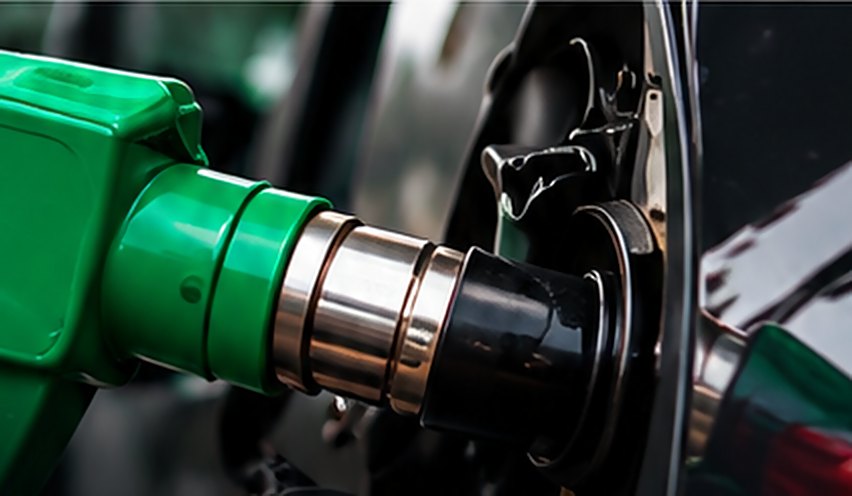 Green petrol nozzle